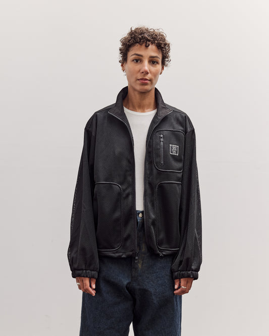 Brain Dead Tennis Zip Jacket, Black