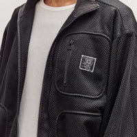 Brain Dead Tennis Zip Jacket, Black