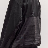 Brain Dead Tennis Zip Jacket, Black