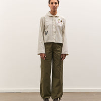 Brain Dead Bad Apple Button Up Shirt, Natural