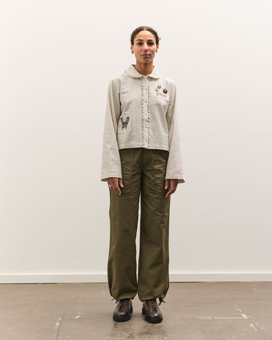 Brain Dead Bad Apple Button Up Shirt, Natural