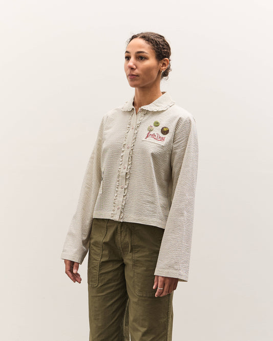 Brain Dead Bad Apple Button Up Shirt, Natural