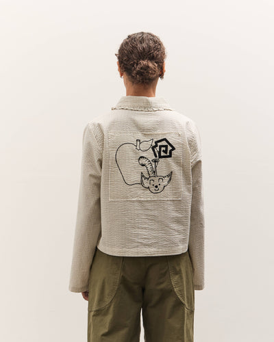 Brain Dead Bad Apple Button Up Shirt, Natural