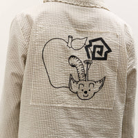 Brain Dead Bad Apple Button Up Shirt, Natural