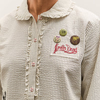 Brain Dead Bad Apple Button Up Shirt, Natural