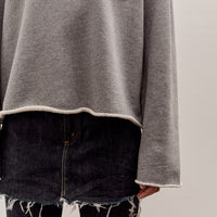 Brain Dead Boxy French Terry Sweatshirt, Heather Grey