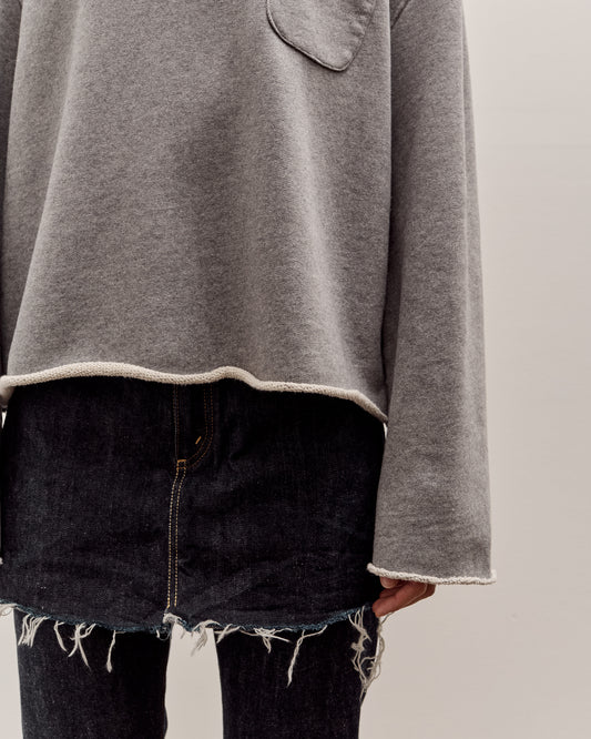 Brain Dead Boxy French Terry Sweatshirt, Heather Grey