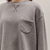 Brain Dead Boxy French Terry Sweatshirt, Heather Grey