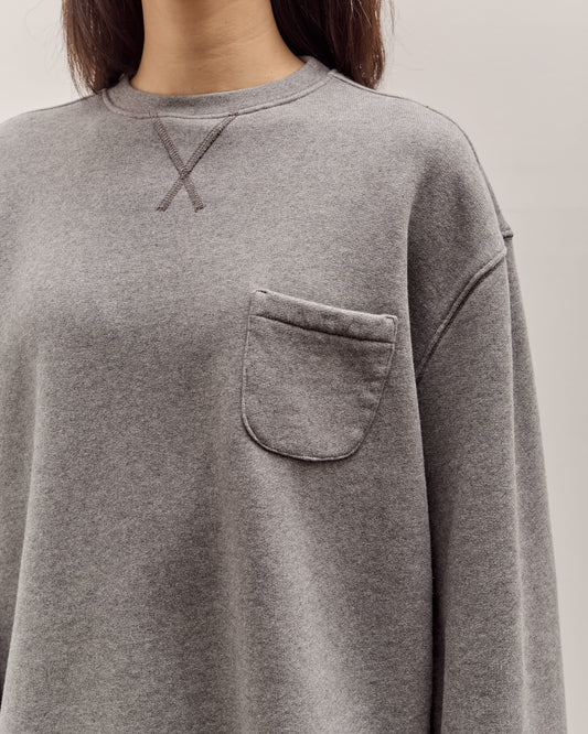 Brain Dead Boxy French Terry Sweatshirt, Heather Grey