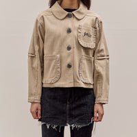 Brain Dead Boxy Ruffle Jacket , Natural