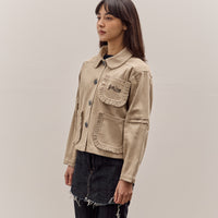 Brain Dead Boxy Ruffle Jacket , Natural