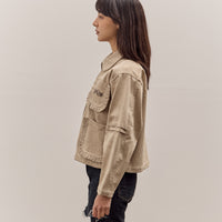 Brain Dead Boxy Ruffle Jacket , Natural
