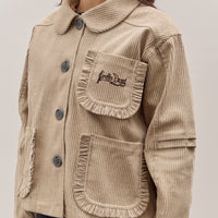 Brain Dead Boxy Ruffle Jacket , Natural