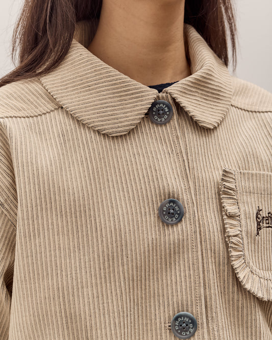 Brain Dead Boxy Ruffle Jacket , Natural