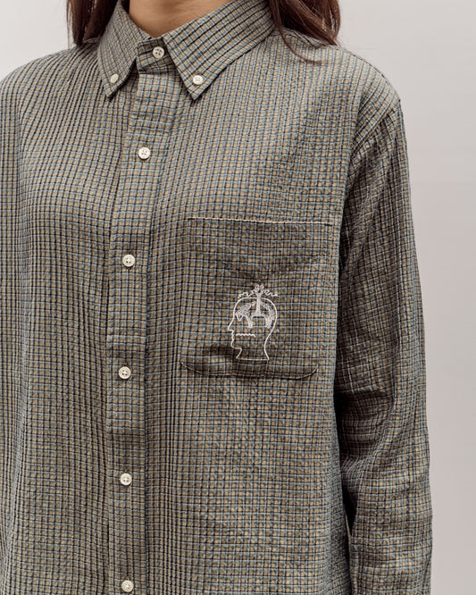 Brain Dead Brooks Brothers California Check Oxford Shirt, Green