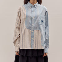 Brain Dead Brooks Brothers California Panel Oxford Button Up, Light Blue