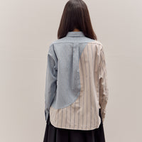Brain Dead Brooks Brothers California Panel Oxford Button Up, Light Blue