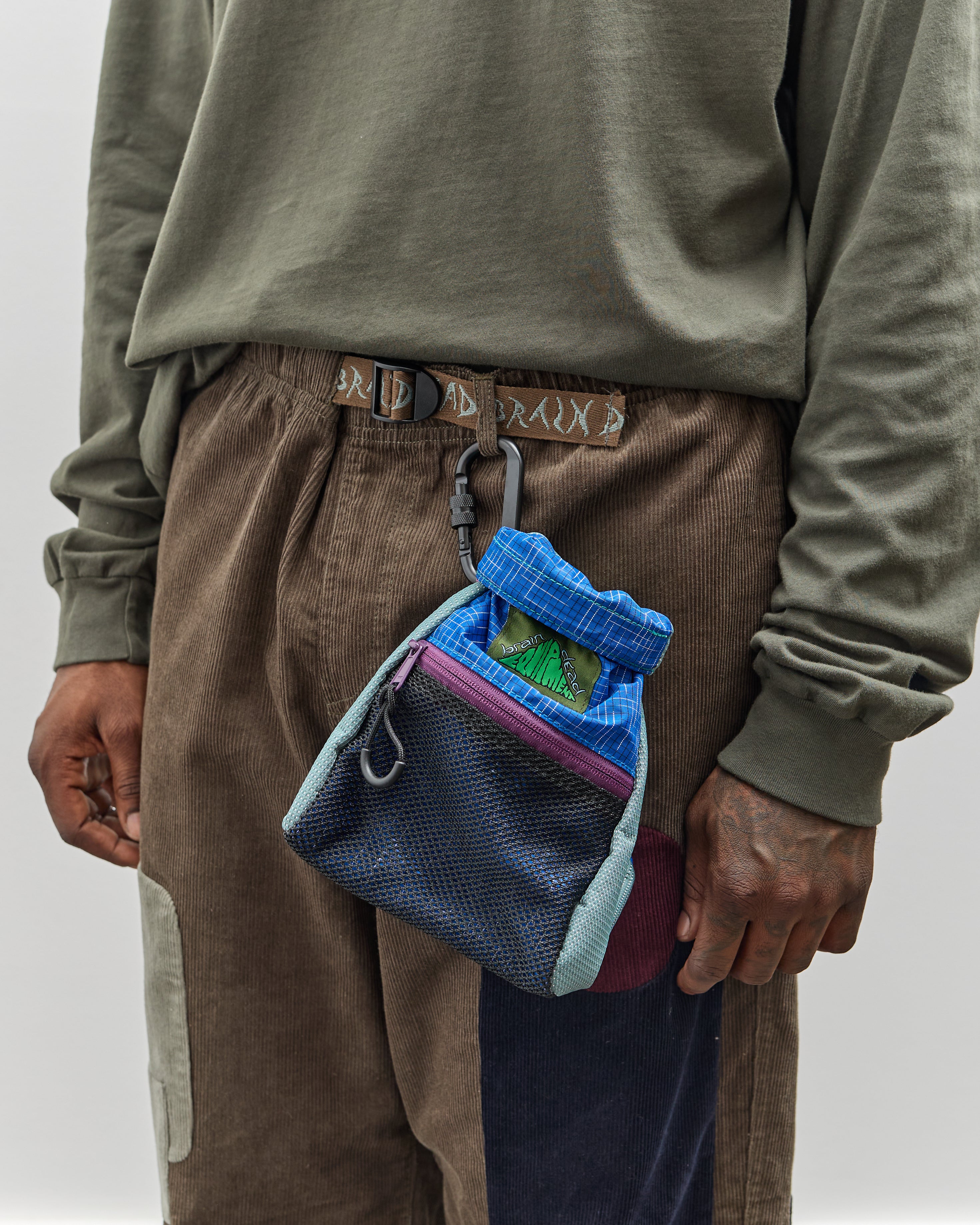 バッグ Brain dead EQUIPMENT CINCHED CHALK BAG Brain Dead Equipment Cinched Chalk Bag - Blue