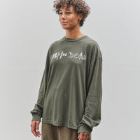 Brain Dead Earth Wisdom Long Sleeve Shirt, Dark Green