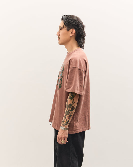 Brain Dead Endless Construction T-Shirt Unisex, Nutmeg