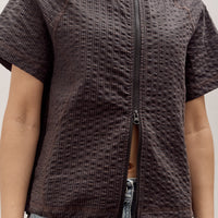 Brain Dead Gingham Hooded Top, Black