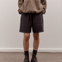 Brain Dead Gingham Shorts, Black