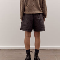 Brain Dead Gingham Shorts, Black