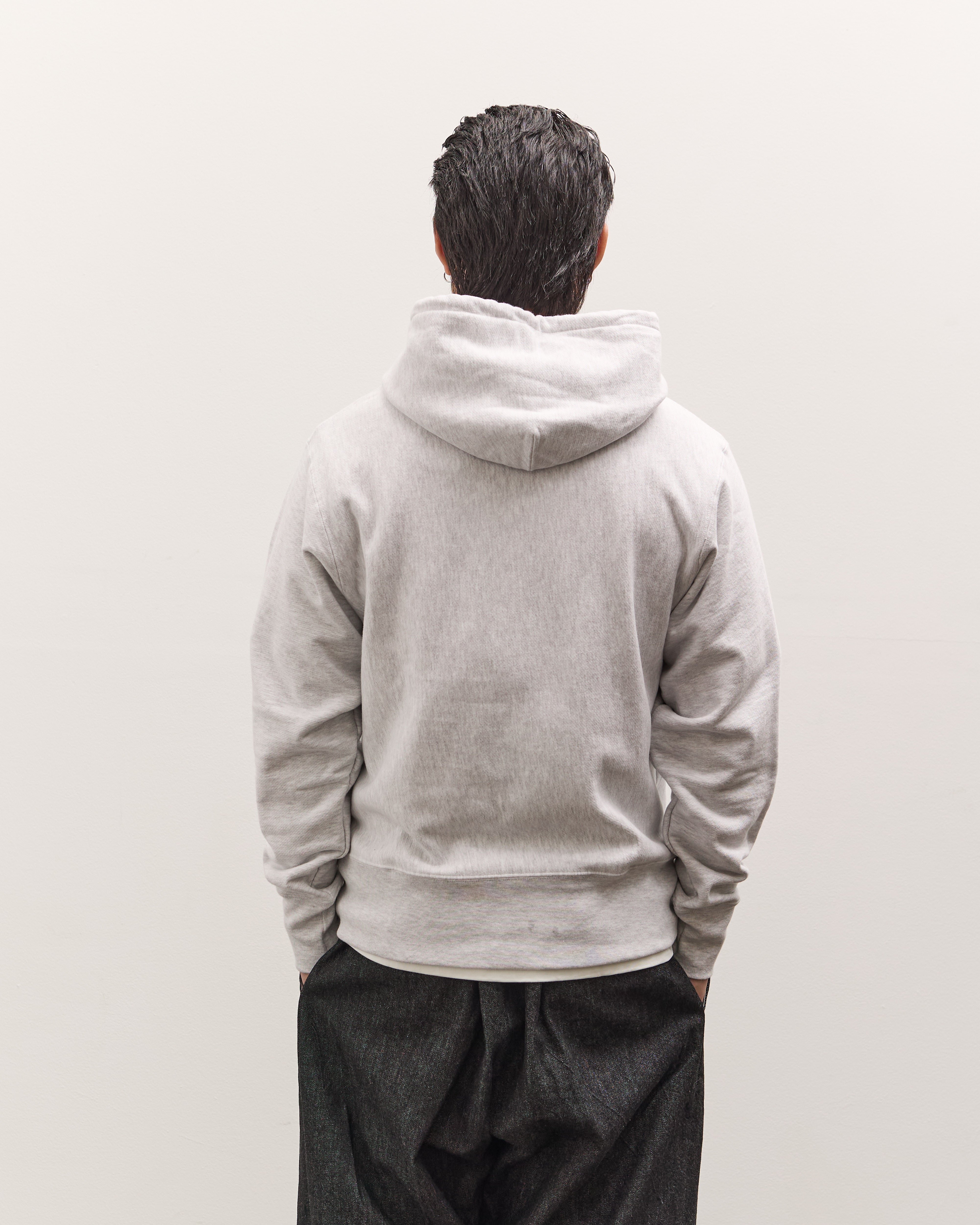 Brain Dead x Glasswing Seattle Logohead Hoodie, Heather Grey
