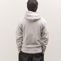 Brain Dead x Glasswing Seattle Logohead Hoodie, Heather Grey
