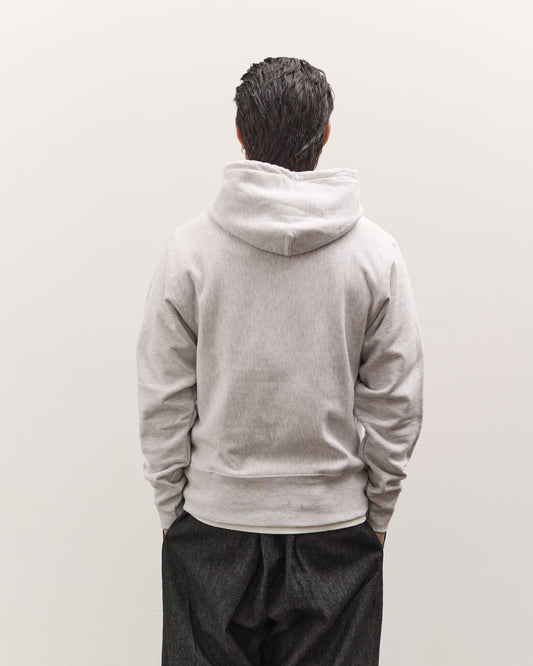Brain Dead x Glasswing Seattle Logohead Hoodie, Heather Grey
