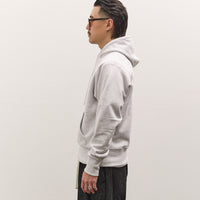 Brain Dead x Glasswing Seattle Logohead Hoodie, Heather Grey