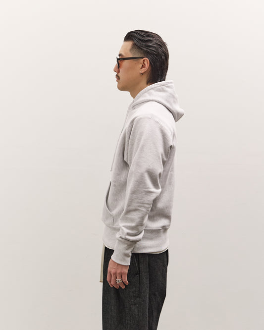 Brain Dead x Glasswing Seattle Logohead Hoodie, Heather Grey