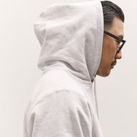 Brain Dead x Glasswing Seattle Logohead Hoodie, Heather Grey