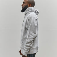 Brain Dead x Glasswing Seattle Logohead Hoodie, Heather Grey