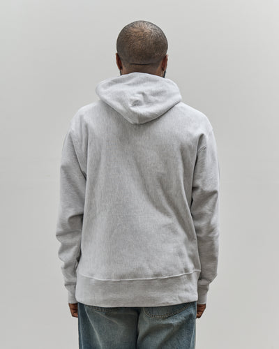 Brain Dead x Glasswing Seattle Logohead Hoodie, Heather Grey