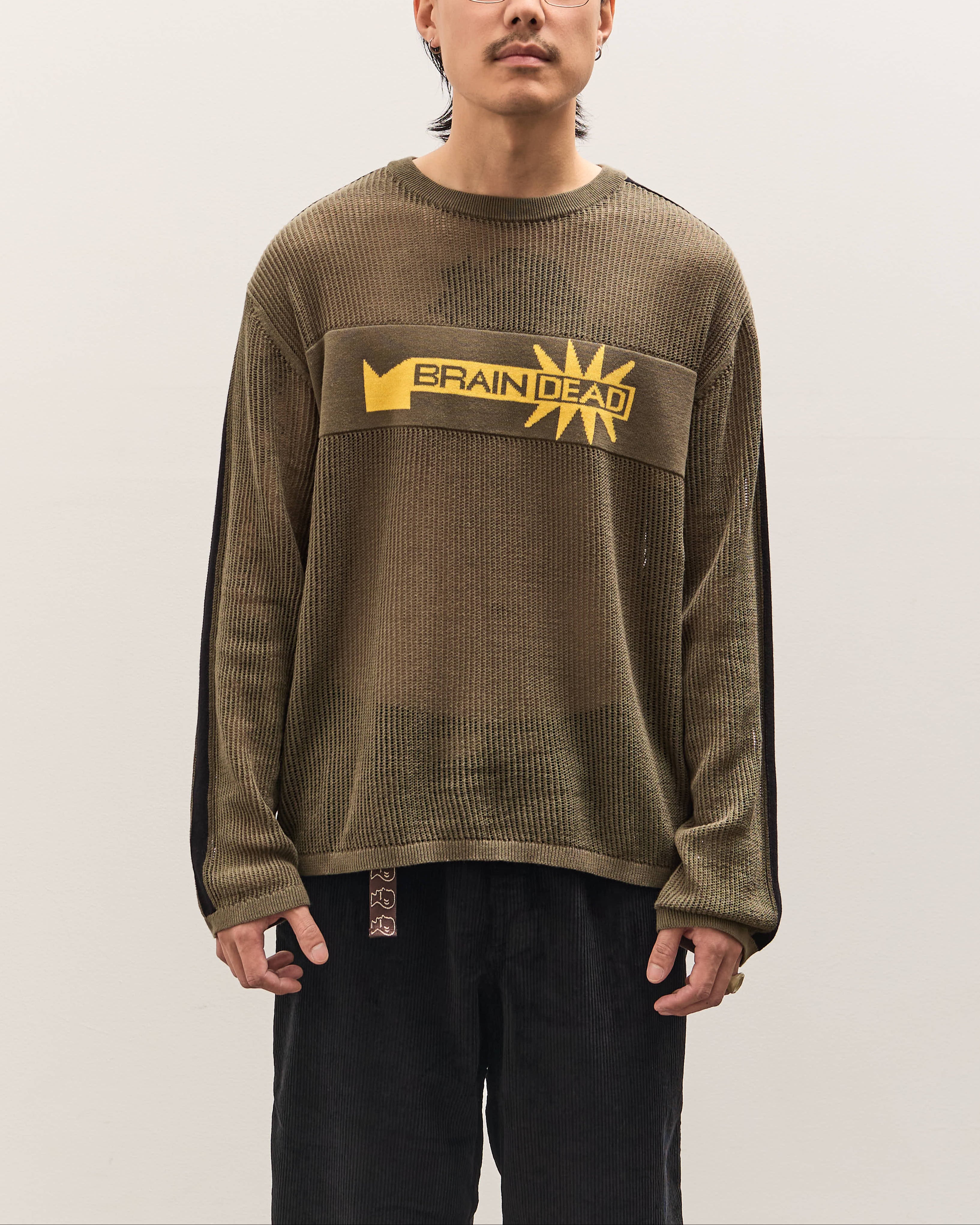 Long Sleeve Mesh Sweater Unisex, Green – Glasswing