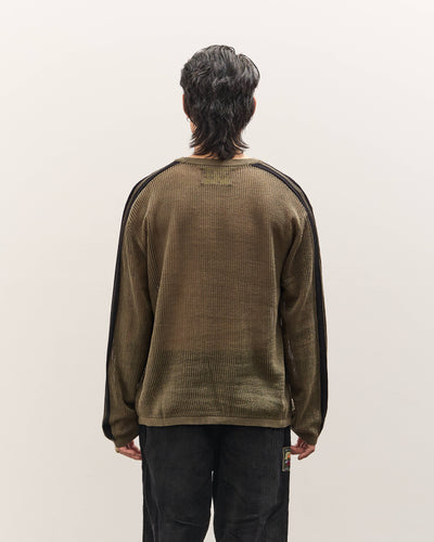 Brain Dead Long Sleeve Mesh Sweater Unisex, Green