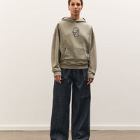 Brain Dead Mendoza Cropped Hoodie, Cement