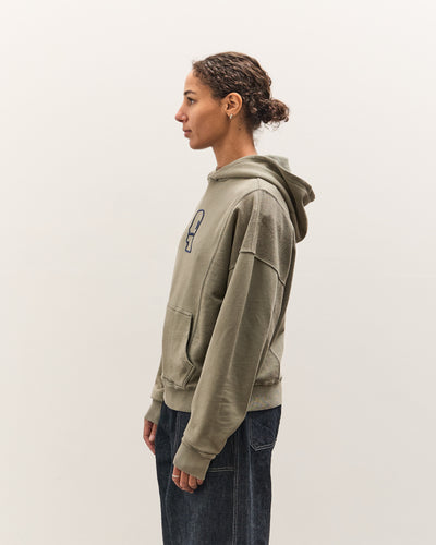 Brain Dead Mendoza Cropped Hoodie, Cement