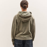 Brain Dead Mendoza Cropped Hoodie, Cement