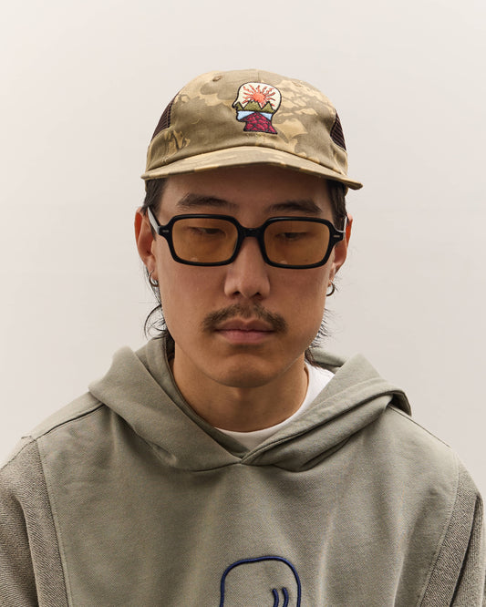 Brain Dead Mesh Panel Logohead Hat, Leaf Camo