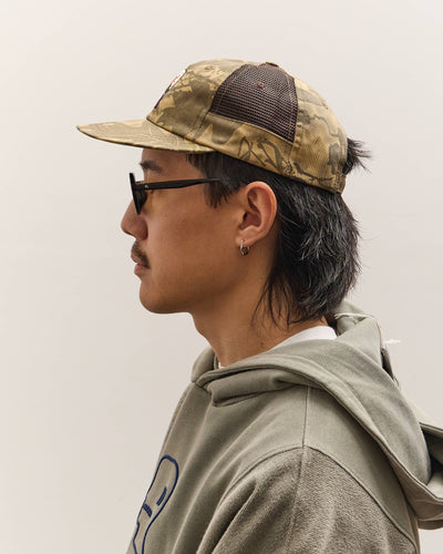 Brain Dead Mesh Panel Logohead Hat, Leaf Camo