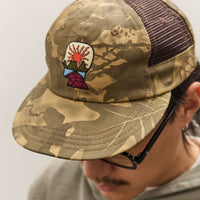 Brain Dead Mesh Panel Logohead Hat, Leaf Camo
