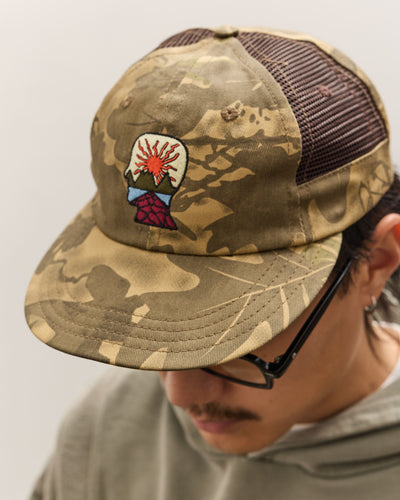 Brain Dead Mesh Panel Logohead Hat, Leaf Camo