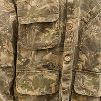 Brain Dead Twill Military Shirt Jacket Unisex, Leaf Camo