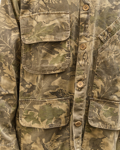 Brain Dead Twill Military Shirt Jacket Unisex, Leaf Camo