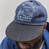 Brain Dead California Design Long Brim Hat, Navy