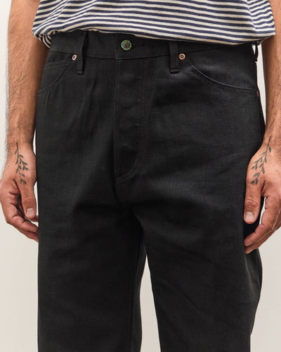 Brain Dead Unisex Type 01: 13.2oz Selvedge Denim, Solid Black