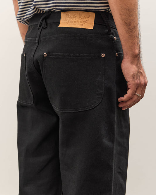 Brain Dead Unisex Type 01: 13.2oz Selvedge Denim, Solid Black