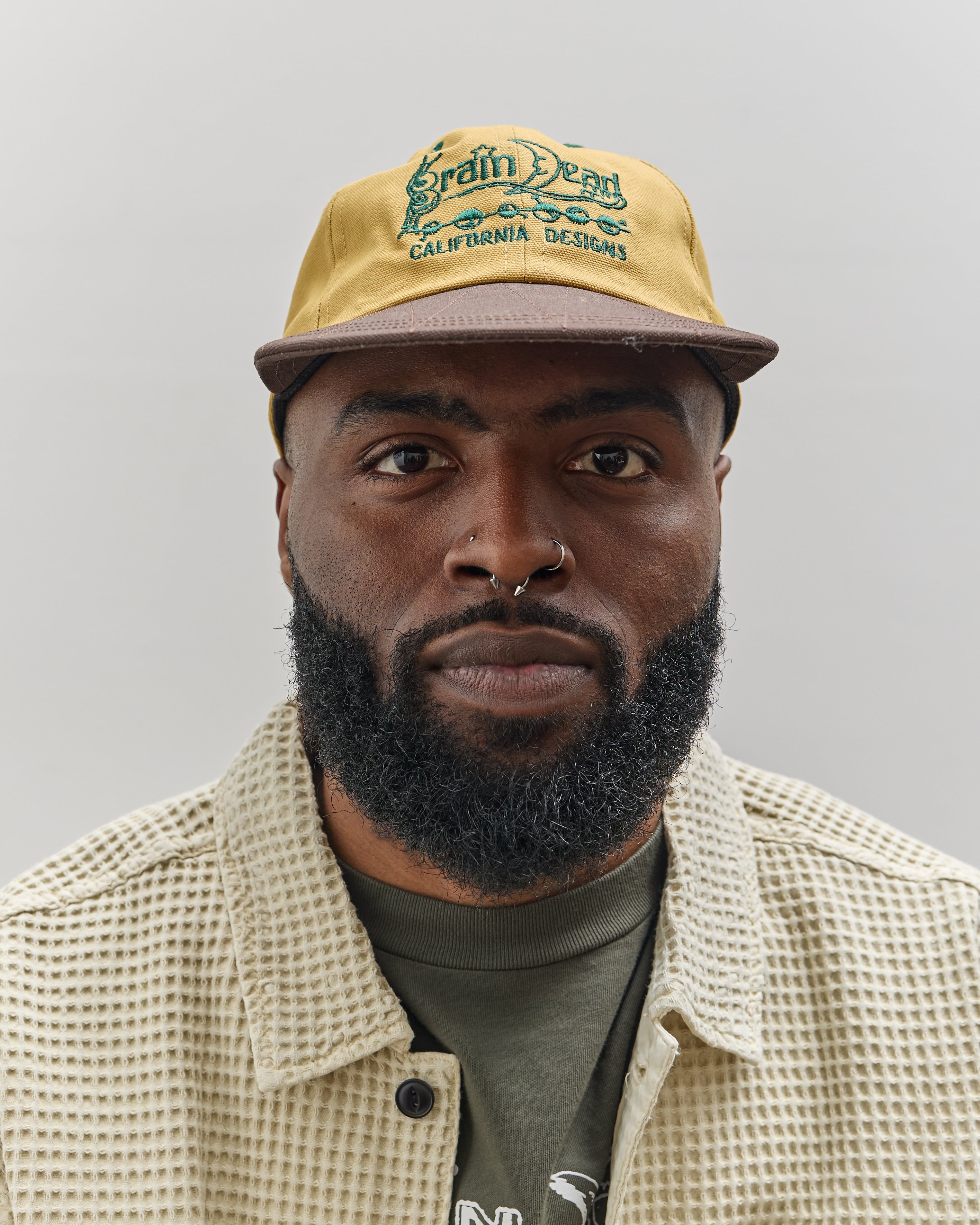 Brain Dead California Design Long Brim Hat, Khaki – Glasswing